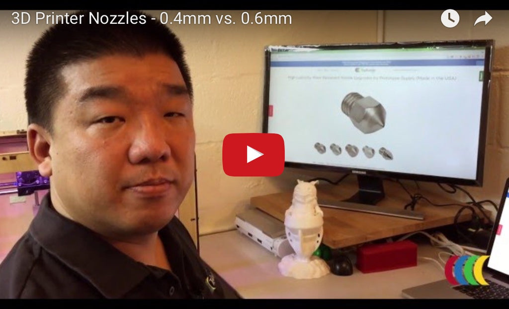 3D Printer Nozzles - 0.4mm vs. 0.6mm - TBL 3D PrintTV Video Series