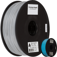 Prototype Supply 1.75mm Blue Glow in the Dark ABS 3D Printing Filament, 1kg (2.2 pounds)